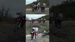 BMW F800 GS, Honda CRF 250, Jawa RVM 500 Adventure.