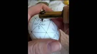 Pysanka Demo Embroidered Egg - narrated instructions