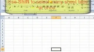 Excel 2007 Lesson 12 Multiple Sheets