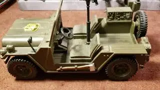 Power Team Elite Ground Patrol set review. WW11 style Jeep and trailer 1/18 scale