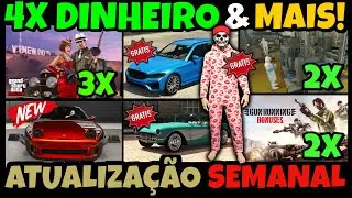 🔥 Atualização Semanal do GTA Online: 4X Dinheiro, Novo Carro Astrale, Novos Carros Grátis! LIVE 05/2