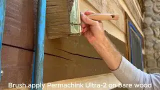 How to Stain a Log Home with....