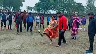 🔴 বাবার সাথে মেয়ের ফুটবল খেলা।@localfocus-goalpokhar8480
