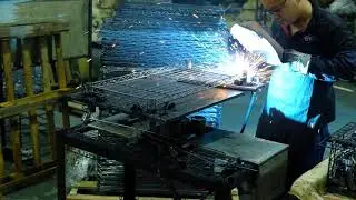 Welding process for wire shelving collar and shelf assembly -from Simply wire shelving manufacturer.