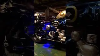 some beautiful artwork #ebs #royalenfield #modified #anchor #navy #custom #artwork #painjob #graphic