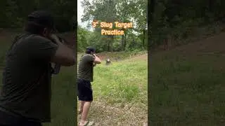 Hog Hunting Target Practice With 3&rdquo; Rifled Slugs #youtubeshorts #shorts