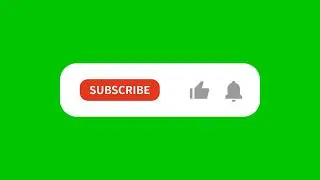New YouTube Subscribe Button Animation | Green Screen | 4K | 60FPS | Free Download