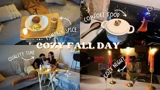 COZY FALL DAY  🎃 | Iced Pumpkin Spiced Latte Recipe, romanticizing life at home