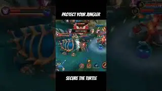Secure The Turtle, Protect Your Jungler! #shorts #mobilelegends #mlbb #mlbbclips #amazingplays