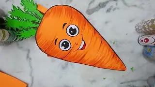 How to make paper carrot for props / Paper carrot costume making idea for function