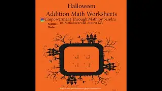 Empowerment Through Math: Halloween Math Worksheets- Digital Download - Add Numbers from 0 to 10