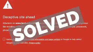 how to fix deceptive site ahead error in google chrome | Deceptive site ahead solve in Hindi/Urdu