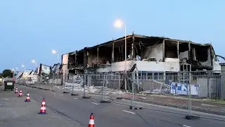 Aanzicht industrieterrein 3 dagen na de brand in Ter Aar #112 #teraar