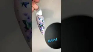 how to do a nail foil transfer 🦋✨ #nailfoils #howtonails #nailart