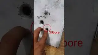 TT 30 bore vs 9MM penetration power#shortsvideo