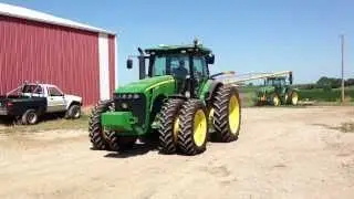 Riding a John Deere 8320 R Tractor in Mount Pleasant, IA