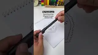 Pentel brush pen #pentelbrushpen