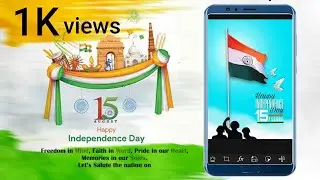#india Happy Independence Day | Independence day poster Design on mobile | picsart poster design