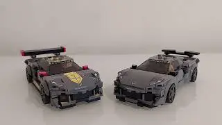 Lego 76903 Corvette C8 Z06 comparison VS Corvette C8R!! Greatest Mods & Upgrades  Speed Champions