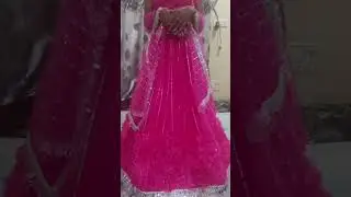 Designer gathering lehenga/Net ka designer lehenga/crop top lehenga design 
