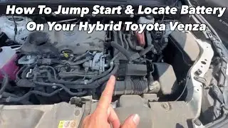 2021-2024 Toyota Venza Hybrid How/Where to Jump start and where is the battery located