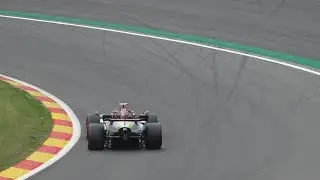 F1 Spa 2022 FP1 trackside footage