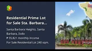Residential Prime Lot for Sale  Sta. Barbara Heights