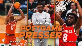 Jai Lucas, Malik Reneau & Ernest Udeh Jr | Postgame Press Conference | 02.10.26