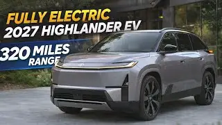 Toyota Highlander 2027 года полностью переходит на электропривод, имеет запас хода 320 миль и сме...