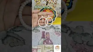 DIY Easy Earrings Making | Simple Handmade Earrings Tutorial at Home #shorts #diy