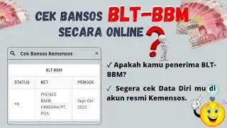 BLT-BBM!!!! CEK BANSOS SECARA ONLINE 😱 || BANTUAN SOSIAL DARI PEMERINTAH 2022