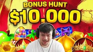 I OPENED a $10,000 BONUS HUNT from Pragmatic Only Slots and THIS HAPPENED...