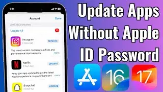 Как обновить приложения без пароля Apple ID | Обновление приложений без старого Apple ID iOS 16/17