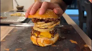 Bacon Cheeseburger in Friggitrice ad Aria