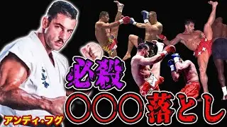 【かかと落とし】伝説の格闘家アンディフグのヤバすぎるKO試合【格闘技　K-1】