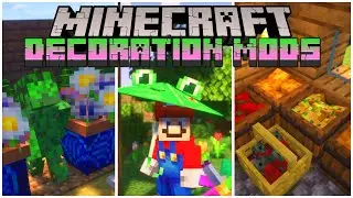 TOP 5 DECORATION Mods with Realistic Details, Plants & Storage in Minecraft!