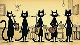 Pawsitively Cool: Cat Jazz Band Jams in Style!