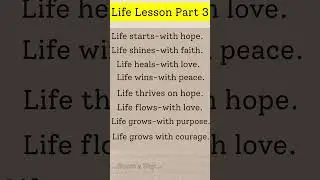 Life Lessons Built on Hope and Faith 💯 #shorts #motivation