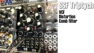 SSF Triptych - Eurorack VCF, distortion, and comb filter