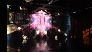 Mapped wall video projection