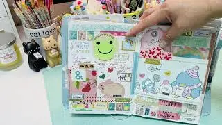 A5 Day Free Hobonich Cousin flip through in my Foxy Fix A5 travelers notebook