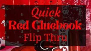 Completed Red Colour Gluebook Quick Flip Thru!