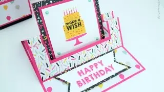 It's My Party Fancy Fold Swing Easel Card Stampin' Up! UK