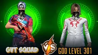 GVT SQUAD VS GOD LEVEL 301 |1 vs 1 Biggest Youtubers clash 😱 Free Fire #freefire 