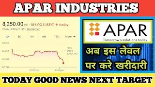 apar industries share latest news today || apar industries share next target 