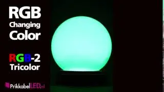 RGB 2 tricolor prikkabel led lamp