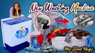 New #Washing #Machine 🧼 Unboxing & First Look 😘  #like #prayagraj Open House 