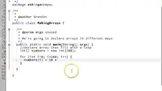 Declaring Arrays in Java