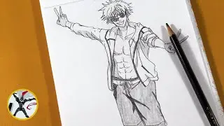 How to Draw Gojo Satoru Full Body Step by Step – Easy Clear Sletch Jujutsu Kaisen Drawing Tutorial