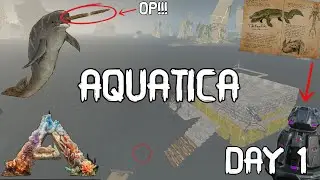 WE PLAYED DAY 1 OF THE NEW DLC AND THIS IS WHAT HAPPENED | ARK AQUATICA SMALLTRIBES